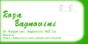 roza bagnovini business card